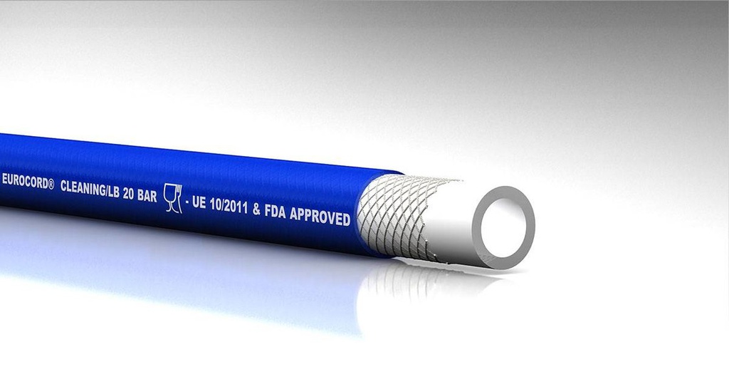 Sati 13 mm elintarvikevesiletku 100 °C sininen EPDM FQ