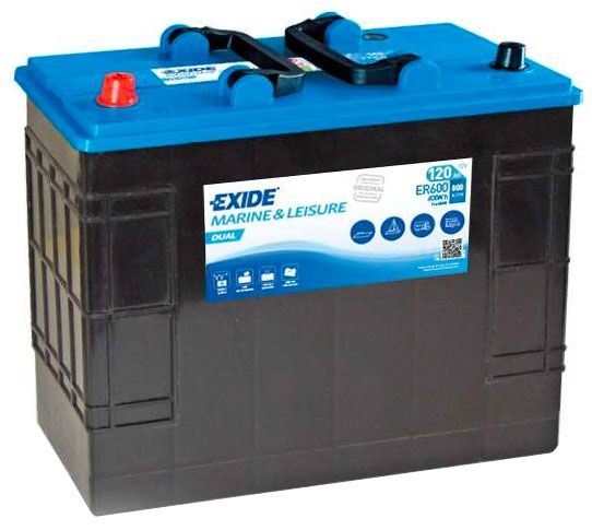 Exide Start EN600 SMF 120Ah Marine & Leisure akku 349x175x285