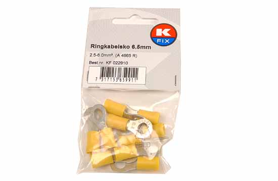 K-Fix Abiko Rengasliitin M6 (6.5mm) kel., 10kpl/pakk. (A 4665 R)