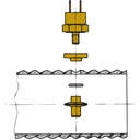 [XHSH] VETUS Pakokaasun lämpötila-anturi pakoletkulle
