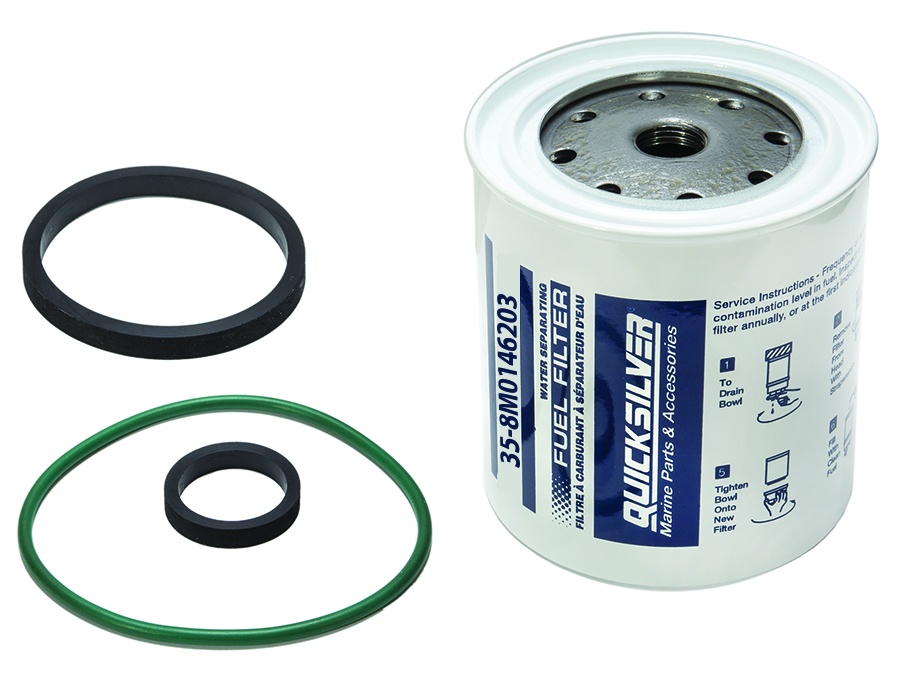 Mercury Quicksilver 8M0146203 vedenerotin polttoainesuodatin 10 micron S3213