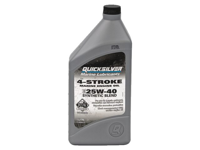 Quicksilver 8M0086226 25W40 4-tahti puolisynteettinen moottoriöljy1L