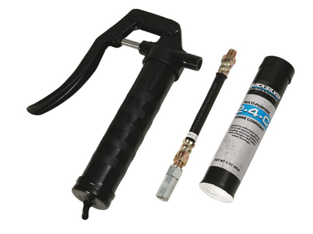 Quicksilver 8M0213123 2‑4‑C marine grease with PTFE & cartridge gun 85g
