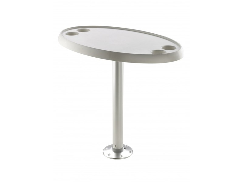 V-Quipment Pyöreä pöytä, Ø 60 cm, kiinteällä jalalla, korkeus 68 cm