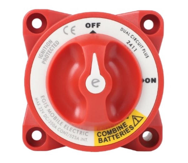 EGIS 2411 e-Series päävirtakytkin 350A Kaksoispiiri Yhdistelmäkytkin ON/OFF - hätä both