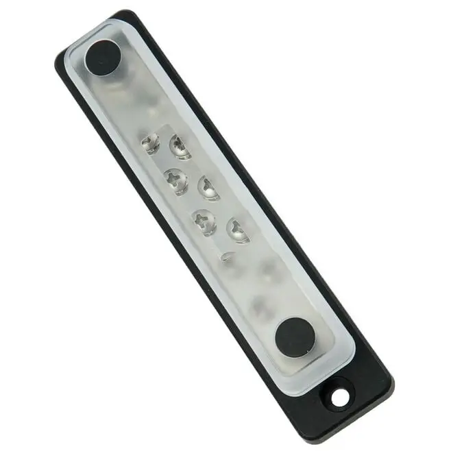 EGIS 6151-210 kytkentäkisko 2xM6 10xM5 150A kannella, Bulk