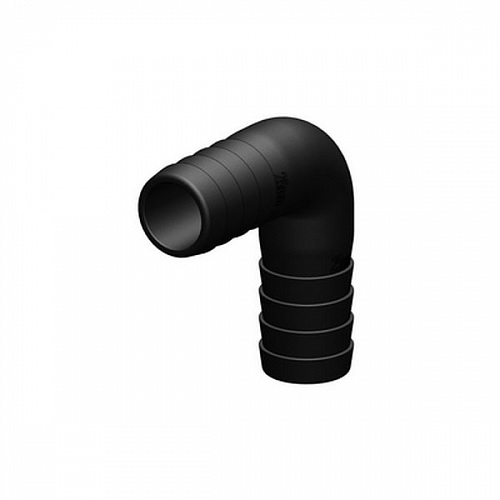 Trudesign kulmaliitin 19 mm 90° komposiitti musta