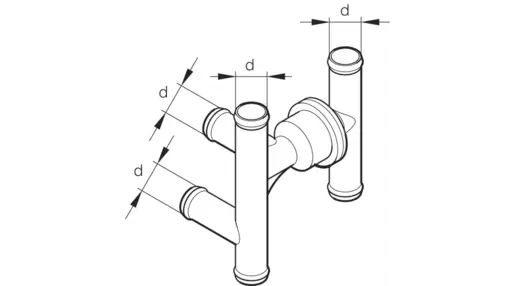 Kombiventtiili termostaatilla 6 lähtöinen 18mm 