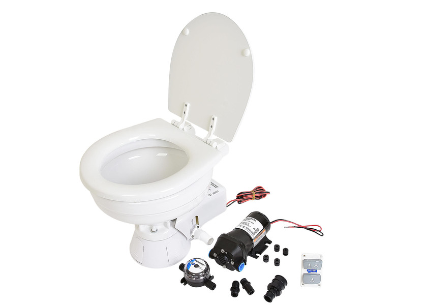 Jabsco sähköinen vesi WC compact Quiet Flush 12V