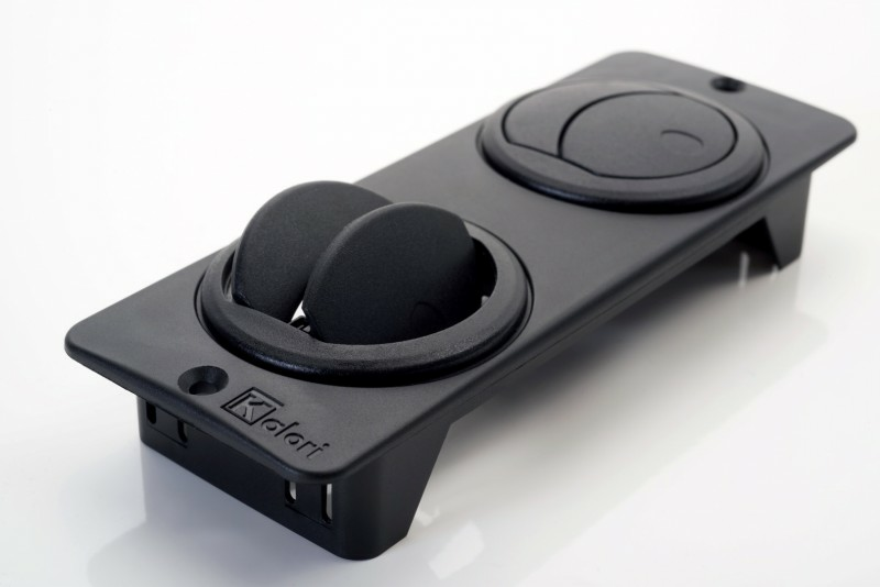 Kalori – Ilmasuulake – Suorakaide – Säädettävä ja suljettava 143 x 30 x 54mm ruuvikiinnitys