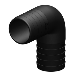 Trudesign kulmaliitin 38/38 mm 90° komposiitti musta