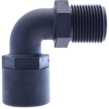 Trudesign kulmaliitin 3/4" 90° komposiitti uros/naaras