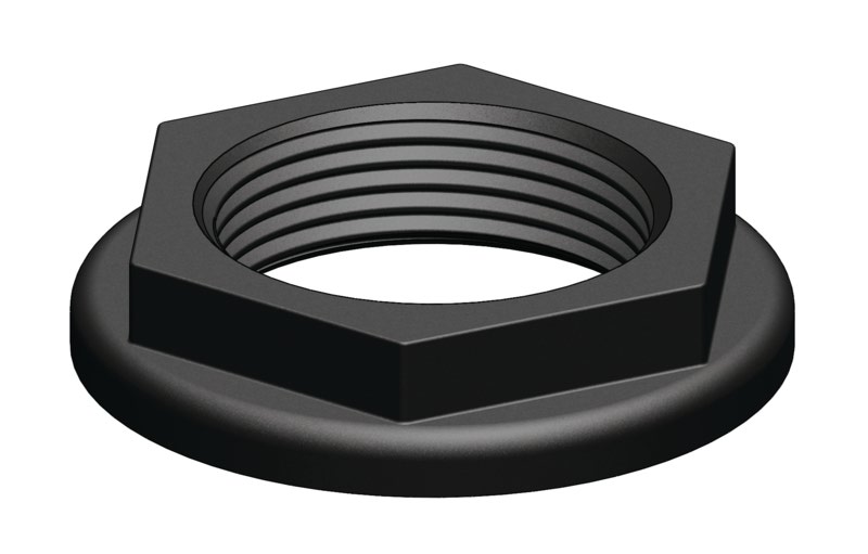 Trudesign läpiviennin lisämutteri 3/4" komposiitti musta