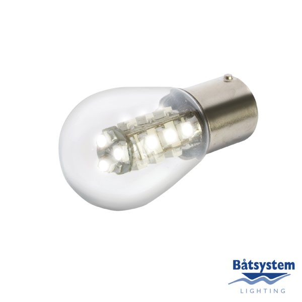 Båtsystems LED polttimo 8-30V 0,7W 3200K BA15S