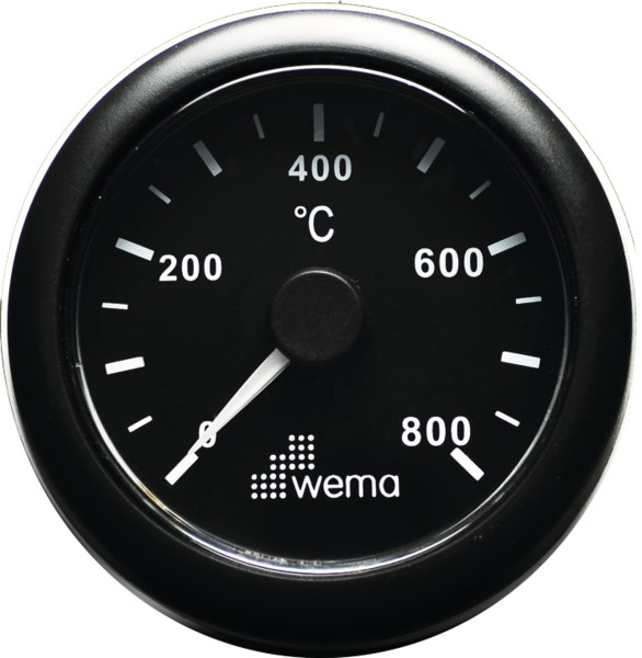 WEMA pyrometri 0 - 800°, musta