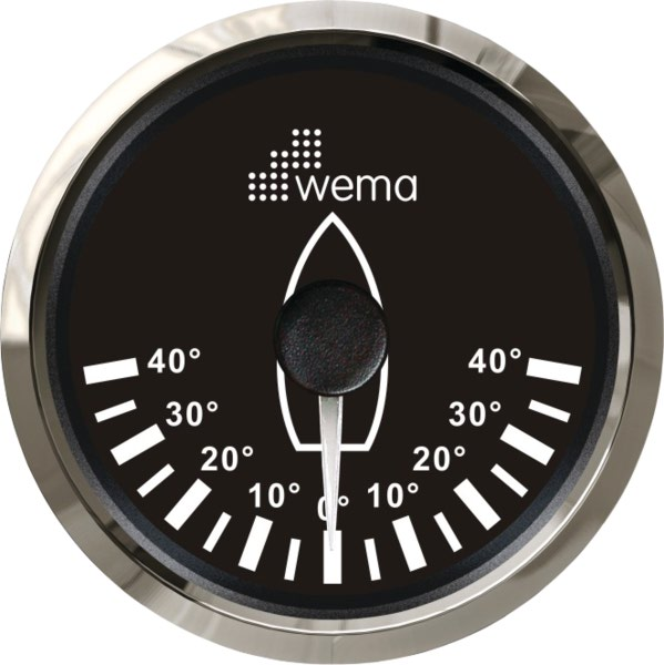 WEMA Peräsinkulmamittari IRR-5, musta