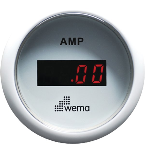 WEMA Ampeerimittari  +/- 150 AMP, valkoinen