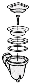 Läpivientieosa pohjatulpalla pesualtaille 90ast 32mm letkulle