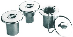 [9511040008] Kansiruuvike "WASTE" 38mm Kromattu messinki