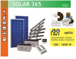 [105365AJK4] Eurosolar 365 aurinkovoimala 140L jääkaappipakastimella