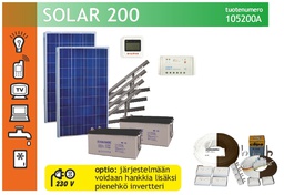 [105200JK3] Eurosolar 200 aurinkovoimala 110L jääkaapilla