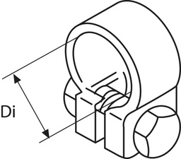 [KW 1320220A] Webasto Pakoputken kiristin RST 24 mm pakoputkelle (27-29mm)