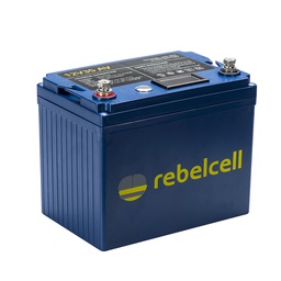 [12035AVREUA] Rebelcell Li-Ion akku, 12V35A (432 Wh). Paino n. 3.1kg. Jännite/varausnäyttö
