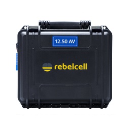 [12050ODBAV] Rebelcell akku kuljetuslaatikossa 12V50A. Paino n. 5kg