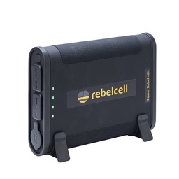 [PWRREBEL48K] Rebelcell power bank, kapasiteetti: 48000mA, varauksen merkkivalot, tehokas taskulamppu. Liitännät 2x USB-A, 1x USB-C. Säänkestävä.