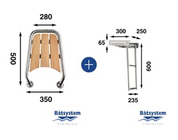 [9519037742] Båtsystem keulataso ja tikkaat