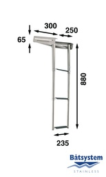 [9519037463] Båtsystem BKT73-250 teleskooppi kasettitikas, keulataso