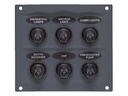 BEP katkaisinpaneeli DC vesitiivis 6xOn/Off