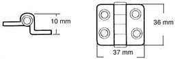 [9516003015] Sarana 34x38,5/10mm  SS304 36 xz 37mm