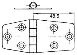 [9516003062] Sarana RST kiillotettu pituus avattuna 85 mm.