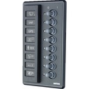 Vetus Katkaisijapaneli 12/24 V kahdeksalle latta- tai automaattisulakkeelle