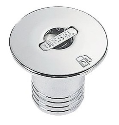 [9511040007] Kansiruuvike "DIESEL" 38mm Kromattu messinki