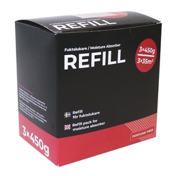 [9519016067] Everbasic Refill täyttöpakkaus kosteudenpoistajalle 3x450G
