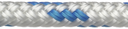 Robline Orion 300 8mm polyesteri -falli- tai skuuttiköysi (valko-sininen)