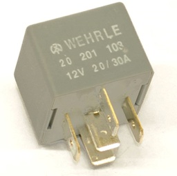[WH 20 201 103] WEHRLE Minirele diodisuojattu vaihtokärjillä 30/30A 12V vastus, korva
