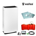 Mökkilämmitin Wallas 26CC seinänläpiasennus kauko-ohjauksella (valkoinen)