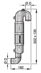 [WLOCKLT45] VETUS joutsenkaula LT45 Ø 45 mm