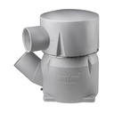 VETUS muovinen vesilukko, malli MGS, sisäänmeno Ø 8, 45° - ulostulo Ø 8