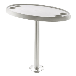 [PTTR68] V-Quipment Soikea pöytä, 76 x 45 cm, irroitettavalla jalalla, korkeus 68 cm
