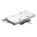 V-Quipment Kääntöalusta lukittavilla asennoilla ja liulla, korkeus 7 cm kääntövipu vasemmalla puolella