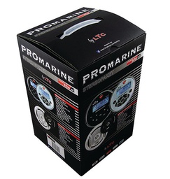 [9514600917] LTC promarine 1111 stereopaketti musta. Radio + kaiuttimet