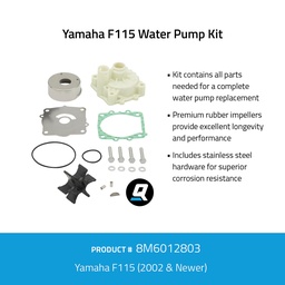 [17201009] Quicksilver  8M6012803 Water pump huoltosarja,  Yamaha F115