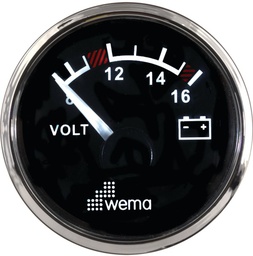 [21352102] WEMA Volttimittari 12V musta 110630