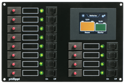 [020023120] Philippi sähkötaulu STV312 12:lla kytkimellä ja TCS Monitorilla